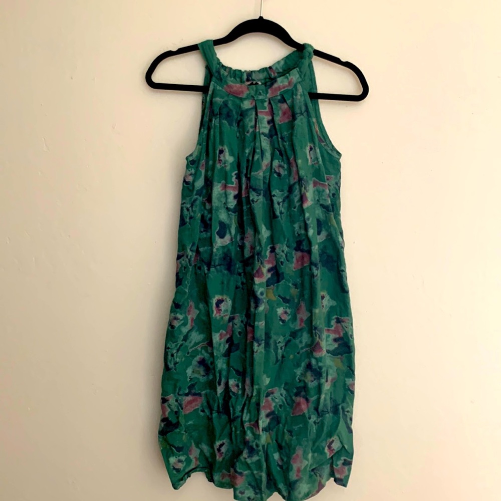 Green Linen Dress